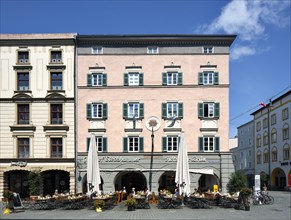 Historic residential and commercial buildings at Max-Josefs-Platz