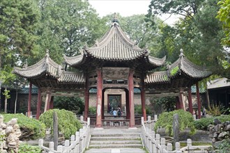 Pagoda with a curved roof