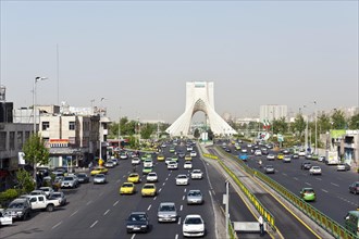 Traffic on the Azadi Street