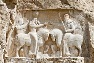 Sassanid rock relief
