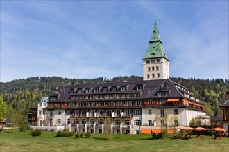 Schloss Elmau castle hotel with spa area