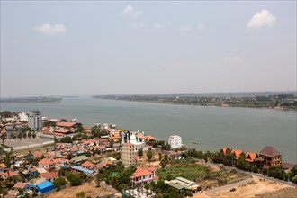 Views of Mekong river and the city