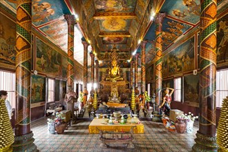 Bronze statue and altar