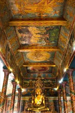 Bronze Statue and ceiling paintings