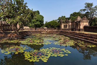 Lotus pond in front of the eastern gopuram
