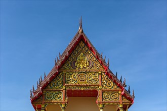 Gable of Wat Klang temple