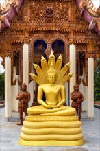 Buddha statue at Wat Sa Suk Prasan temple ship