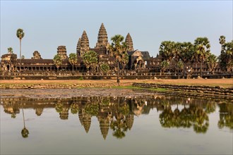 Angkor Wat Temple reflected in northern pond