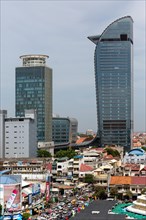 Skyline with Canadia Bank and Vattanac Capital Tower