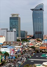 Skyline with Canadia Bank and Vattanac Capital Tower