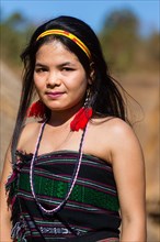 Phnong woman in traditional costume