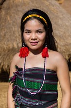 Phnong woman in traditional costume