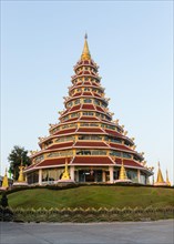 Nine-storey pagoda of the Wat Huay Pla Kang temple