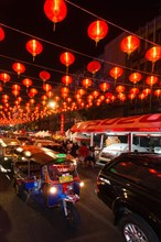 Red chinese lanterns in Yaowarat road