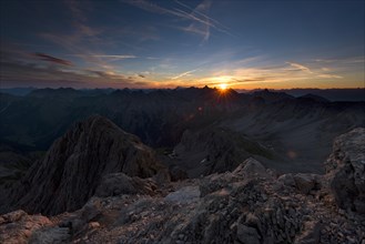 Lechtal Alps at sunrise