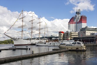 Sailing boat in port