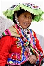 Peruvian woman in traditional costume