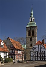 Historic centre of Wiedenbruck with the Church of St. Aegidius