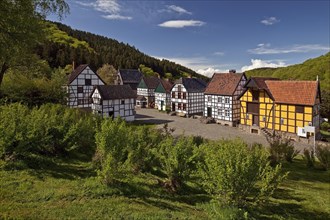 Half-timbered houses in the Open Air Museum