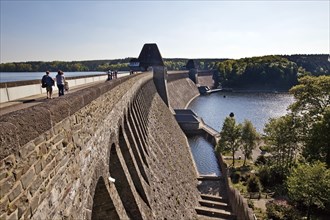 Dam at Mohnesee reservoir