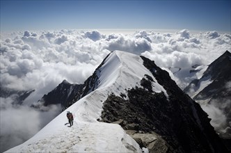 View from the summit to the Firngrat