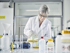 Female analytical chemist