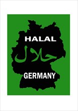 Halal certification for islamic pure meat or food in Germany