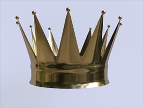 Golden crown with twelve points