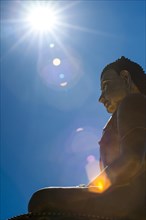 Huge golden Buddha statue