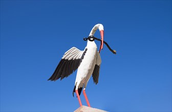 Stork fountain at the main square