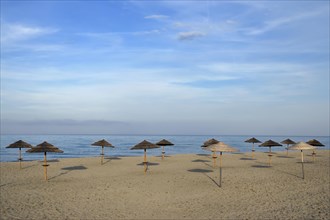 Sunshades on the beach