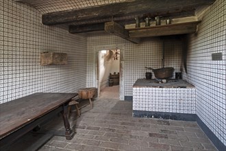Kitchen of a hunting lodge
