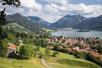 View of Schliersee in the summer
