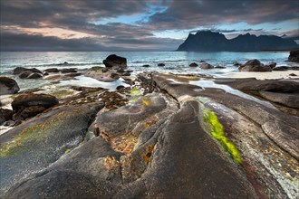Rocks on Utakleiv beach