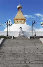 Steps to the stupa in Amarbayasgalant Monastery