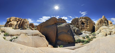 360 panorama of Jumbo Rocks