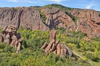 Red sandstone formations