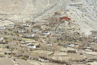 The village of Geling with the Tashi Choling Gompa