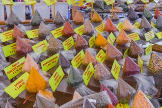 Spices at a market stall in Campo de' Fiori