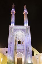 Friday Mosque or Masged-e game at night