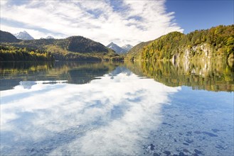Alpsee lake in autumn