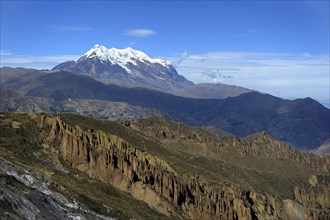 Palca Canyon and the Illimani Glacier