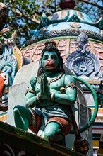 Decorated Hanuman statue