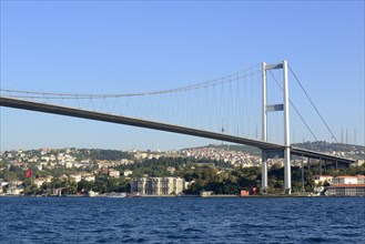 Bosphorus Bridge and the Beylerbeyi Palace on the Asian side