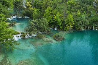 Lower lakes with small waterfalls