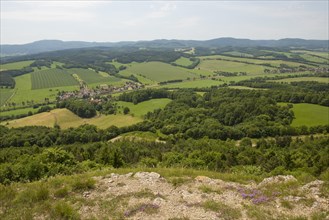 View from Mt Grosser Horselberg towards the Thuringian Forest