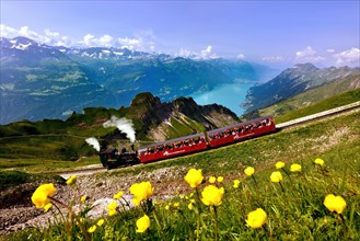 View of the Brienz-Rothorn railway