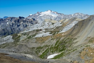 Summit of Mt Wildhorn with remnants of the glacier Glacier du Wildhorn