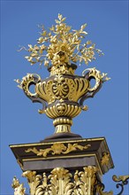 Decorative metal vase