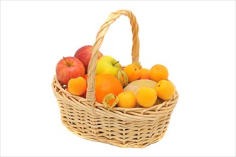 Fruit basket with fresh fruit